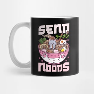 Send Noods - Japanese Neko Ramen Cat T-Shirt Mug